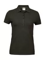 Ladies Luxury Stretch Polo Dark Olive