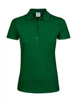 Ladies Luxury Stretch Polo Forest Green
