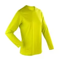 Ladies` Performance T-Shirt LS Lime Green