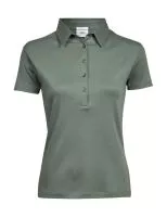 Ladies Pima Cotton Polo Leaf Green