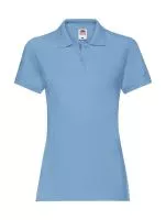 Ladies Premium Polo Sky Blue