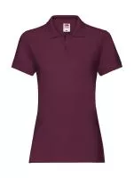 Ladies Premium Polo Burgundy