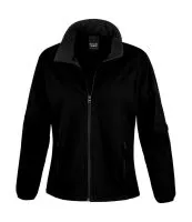 Ladies` Printable Softshell Jacket Black/Black