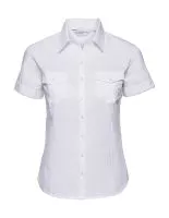 Ladies` Roll Sleeve Shirt Fehér