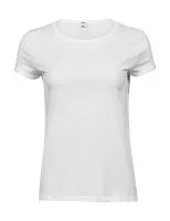 Ladies Roll-Up Tee Fehér