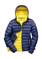 Ladies` Snow Bird Hooded Jacket Navy/Yellow