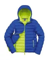 Ladies` Snow Bird Hooded Jacket Ocean Blue/Lime Punch