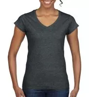 Ladies Softstyle® V-Neck T-Shirt Dark Heather