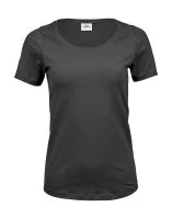 Ladies Stretch Tee Dark Grey