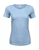 Ladies Stretch Tee Light Blue