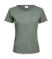 Ladies Stretch Tee Leaf Green