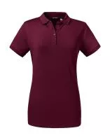 Ladies` Tailored Stretch Polo Burgundy