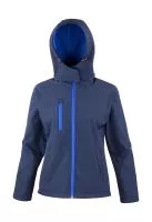 Ladies TX Performance Hooded Softshell Jacket Navy/Royal