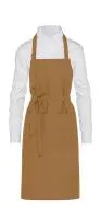 LISBON - Cotton Heavyweight Bib Apron with Pocket Caramel