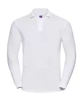 Long Sleeve Classic Cotton Polo Fehér