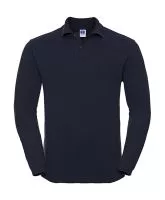 Long Sleeve Classic Cotton Polo French Navy
