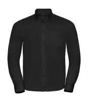 Long Sleeve Classic Twill Shirt Black