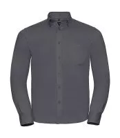 Long Sleeve Classic Twill Shirt Zinc