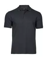 Luxury Stretch Polo Dark Grey