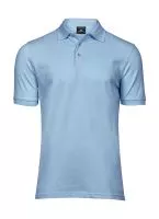 Luxury Stretch Polo Light Blue