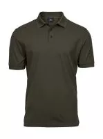 Luxury Stretch Polo Dark Olive