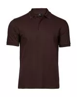 Luxury Stretch Polo Chocolate