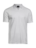 Luxury Stretch V-Neck Polo Fehér