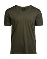 Luxury V-Neck Tee Dark Olive