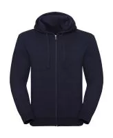 Men`s Authentic Melange Zipped Hood Sweat Indigo Melange