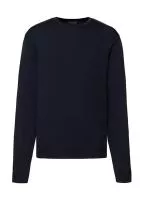 Men`s Crew Neck Knitted Pullover French Navy