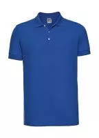 Men`s Fitted Stretch Polo Azure