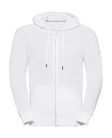 Men`s HD Zipped Hood Sweat Fehér