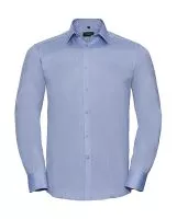 Men`s LS Herringbone Shirt Light Blue