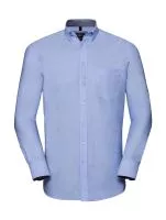 Men`s LS Tailored Washed Oxford Shirt Oxford Blue/Oxford Navy