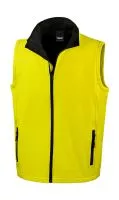 Men`s Printable Softshell Bodywarmer Yellow/Black