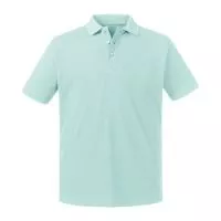 Men`s Pure Organic Polo Aqua