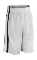 Men`s Quick Dry Basketball Shorts White/Black