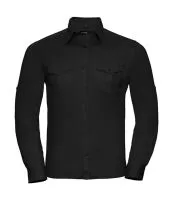 Men’s Roll Sleeve Shirt Long Sleeve Black