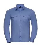 Men’s Roll Sleeve Shirt Long Sleeve Kék