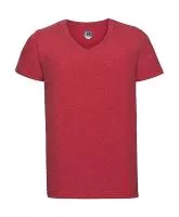 Men’s V-Neck HD T Red Marl