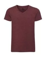 Men’s V-Neck HD T Maroon Marl