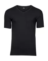 Mens Stretch V-Tee Black