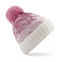 Ombré Beanie Dusky Pink/Off White