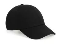 Organic Cotton 6 Panel Cap Black