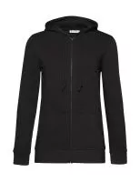 Organic Inspire Zipped Hood /women_° Black Pure