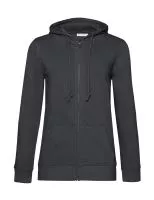 Organic Inspire Zipped Hood /women_° Asphalt