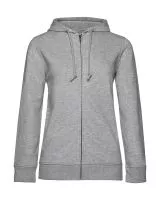 Organic Inspire Zipped Hood /women_° Heather Grey