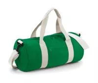 Original Barrel Bag Kelly Green/Off White