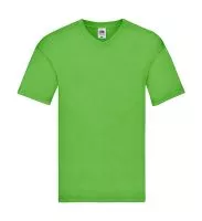 Original V-Neck T Lime Green