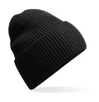 Oversized Cuffed Beanie Black